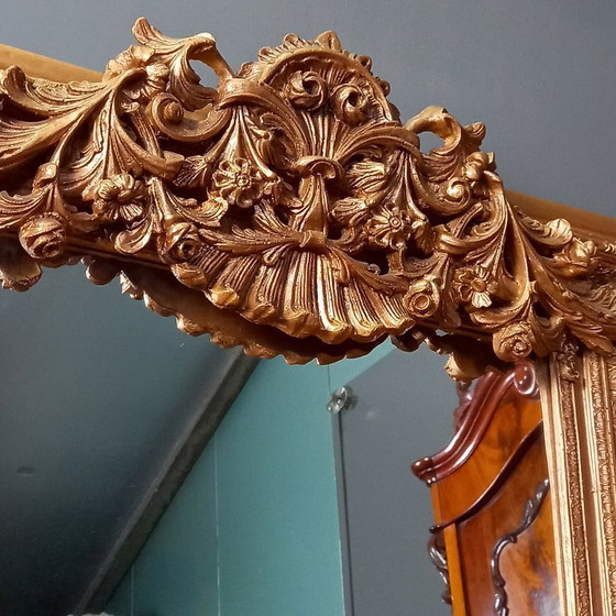 Image 1 of `Spiegel, Hollandse vergulde damspiegel