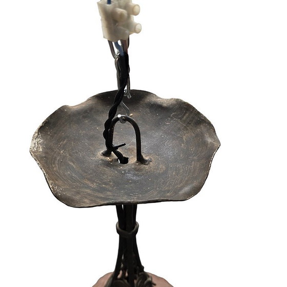 Image 1 of French Art Deco pendant lamp by Muller Freres Luneville, ca. 1930