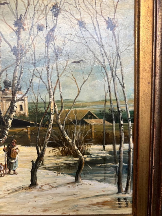 Painting, The towers have arrived – Paintings & Drawings, Wood (photo 11 of 12)