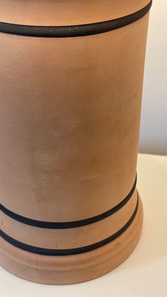 Image 1 of Vintage CHANEL-style terracotta lamp