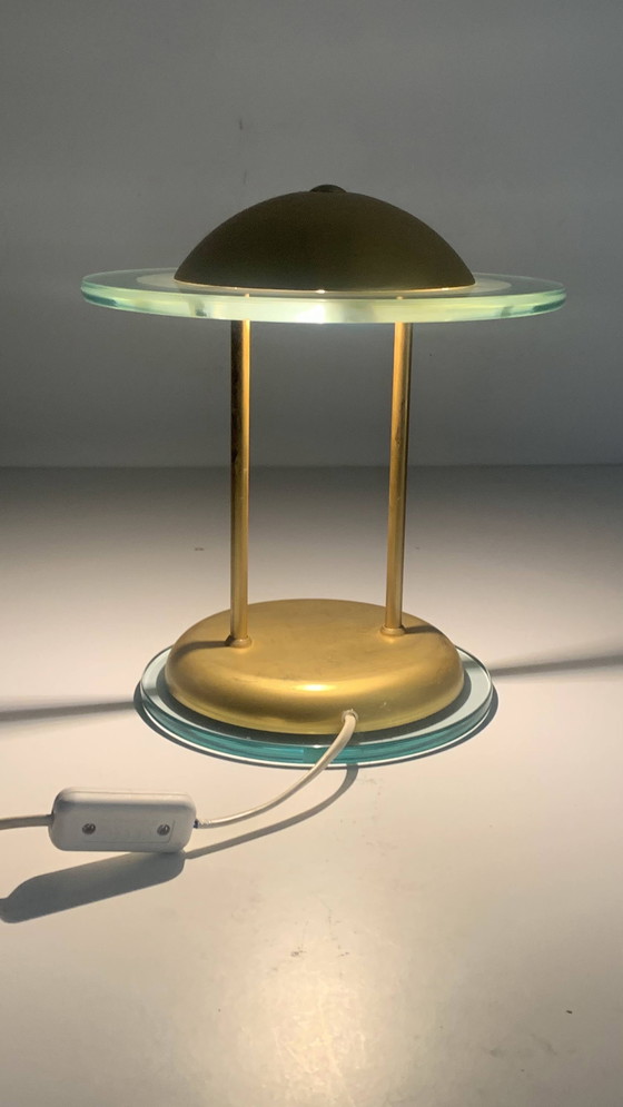 Image 1 of Herda Hollywood Regency Halogen Desk/Table Lamp