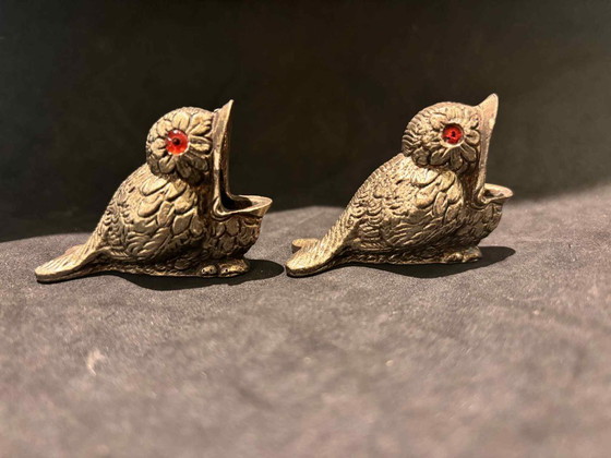 Image 1 of Antiques match hoders baby birds