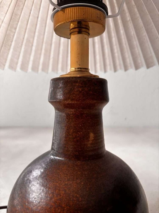 Image 1 of Minimalistische Tischlampe aus Keramik, Dänemark, 1960er Jahre