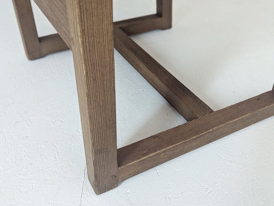 Image 1 of Spaanse Brutalistische Leren Fauteuil van Biosca, 1950