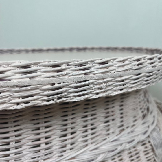 Image 1 of Table d’appoint vintage en rotin en forme d'éléphant, att. à Vivai del Sud, italie, 1960 - 1970