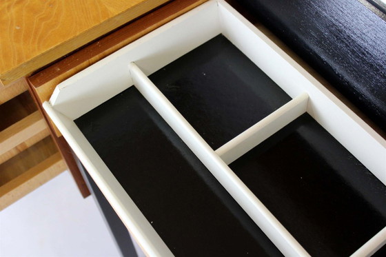 Image 1 of Mid-Century Modular Ash Desk with Mirror from Up Zavody, Czechoslovakia, 1970s