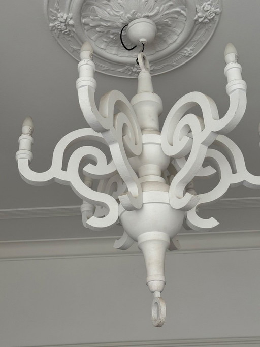 Candelabro Moooi Paper Chandelier XL - Trabajo de estudio – kroonluchters, Wood (photo 2 of 5)