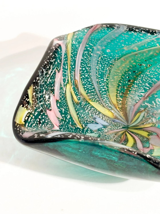 Cenicero de cristal de Murano verde de los años 70 – Objetos decorativos, Murano Glass (photo 8 of 14)