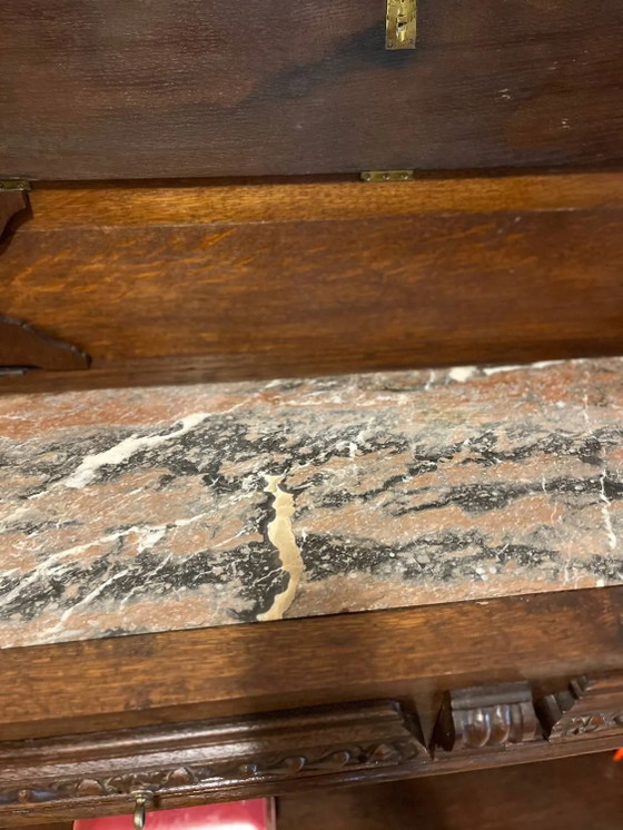 Konsole oder gedrehter Beistelltisch aus Holz – Konsolen, Marble, Wood (photo 7 of 21)
