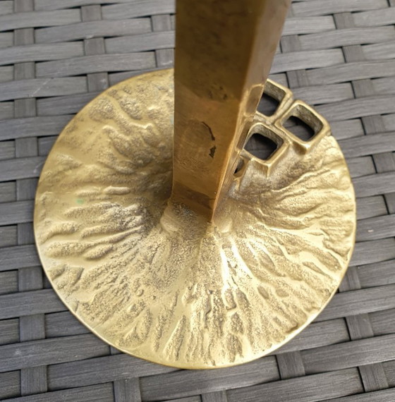 Image 1 of Kurt Jesch Amadeo brutalist 3-light candelabra