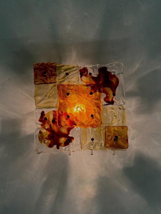 Appliques patchwork par Toni Zuccheri pour Venini