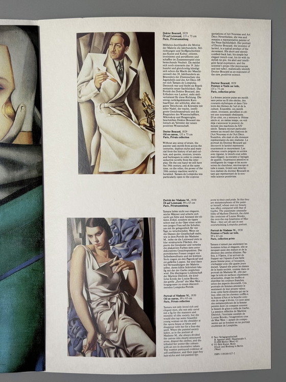Image 1 of Libro de carteles de Tamara de Lempicka - Colección Art Déco (Taco Verlag, 1990)