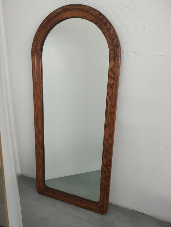 Image 1 of (1m) Hoge vintage jaren 60 wandspiegel (Scandinavische stijl)
