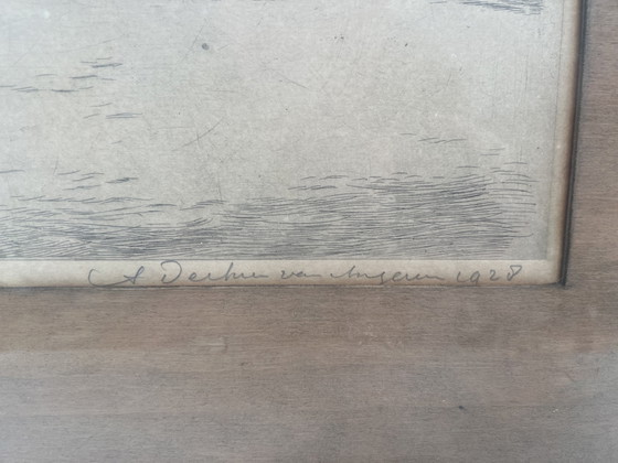 Image 1 of Pintura (10): grabado “Puerto de Rotterdam” - Antoon Derkzen van Angeren