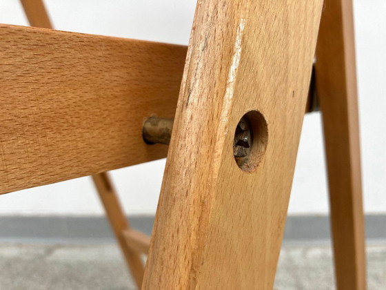 Image 1 of 4 sedie pieghevoli vintage in legno di faggio anni '70