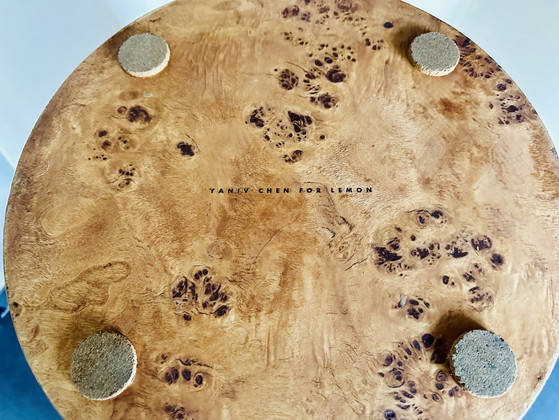 Lemon Furniture Nachtkastjes Constant Van Burl By Yaniv Chen – Decoratieve objecten, Brass, Wood (photo 7 of 14)