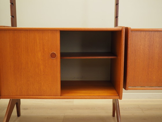 Image 1 of Bibliothèque système en teck, design norvégien, années 1960, production : Blindheim Mobelfabrikk, designer : John Texmon &amp; E