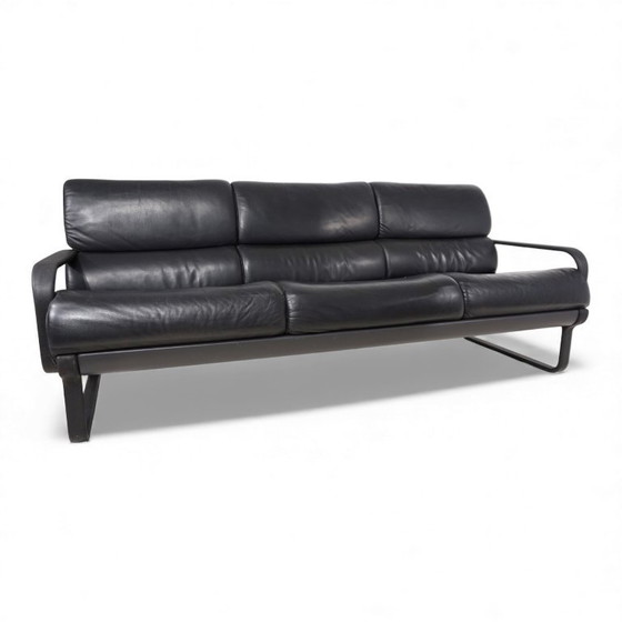 Image 1 of Drabert Lobbytop 3-seater leather sofa by Otto Zapf, 1970