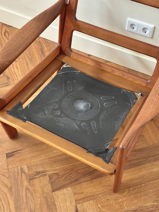 Image 1 of Vintage Deens Design fauteuil Illum Wikkelsø jaren 50/60/70