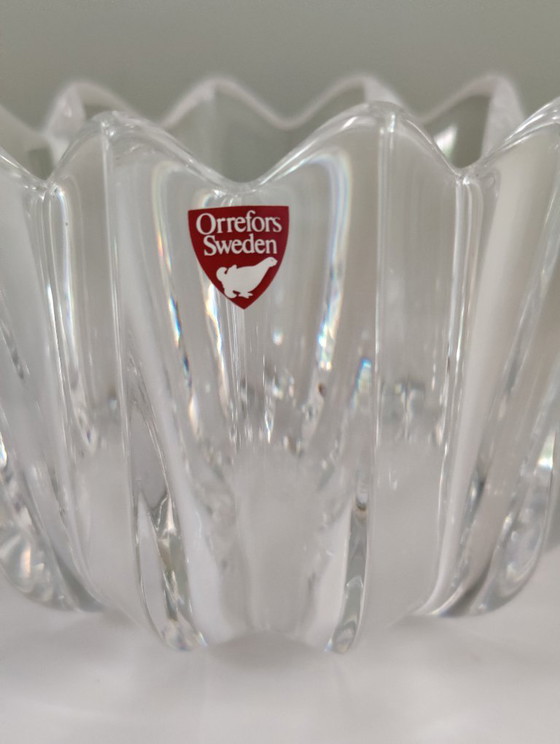 Bol en cristal Orrefors Fleur, Design Jan Johansson, Suède – Crystal, Glass (photo 2 of 11)