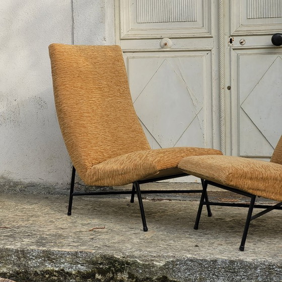 Image 1 of Een paar Geneviève Dangles fauteuils voor Burov