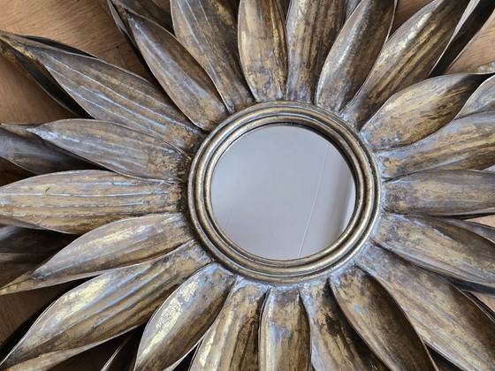 Image 1 of Enorme espejo de mayordomo Sunburst