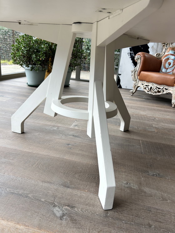 Image 1 of Ronde witte tafel 140 doorsnee ICCOON 