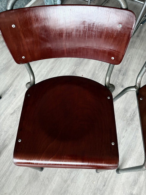 Image 1 of Set di 3 sedie vintage Gispen 106 "TU Delft".