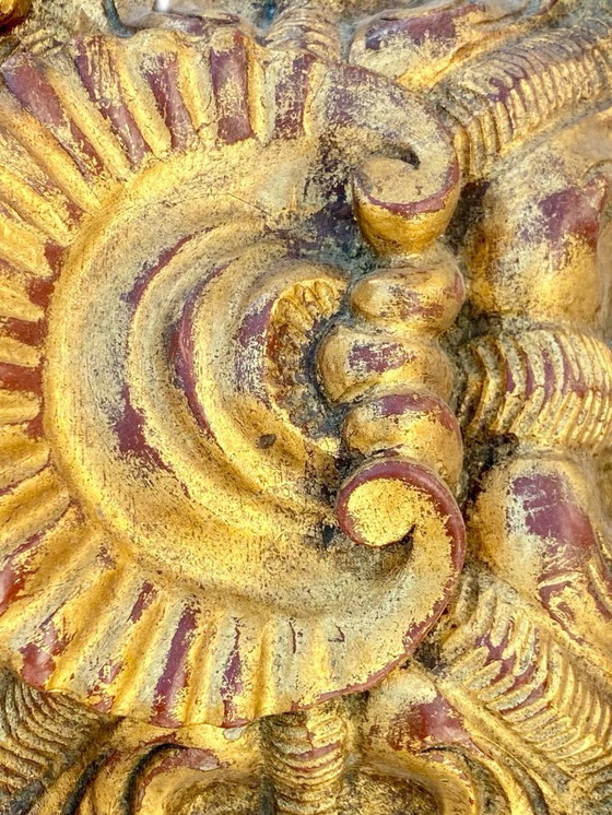 Image 1 of Vergulde houten salontafel, salontafel in Lodewijk XVI-stijl