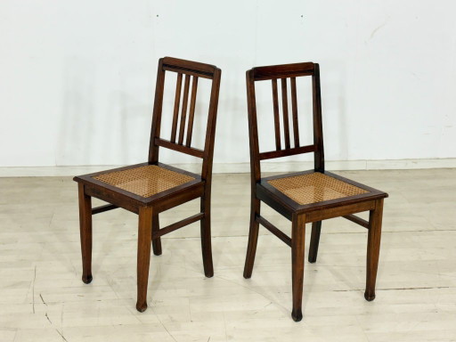 2x Chaises Gründerzeit / Chaises de salle à manger / Chaises de salon – Gründerzeit / Antique