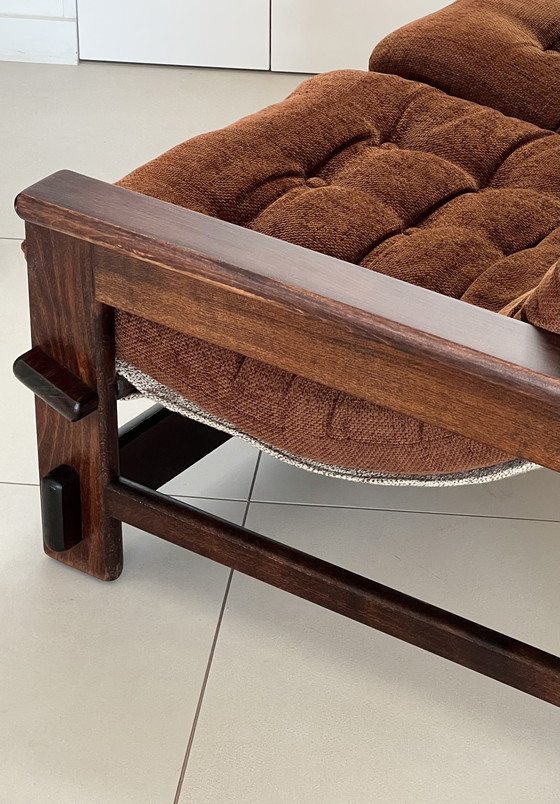 Image 1 of Scandinavische eiken tweezitsbank, jaren 60