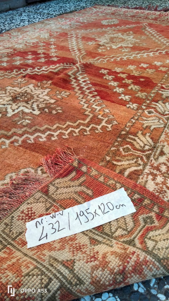 Image 1 of Handgeknoopt Berber kleed wol 195x120cm