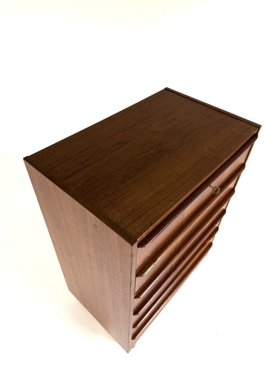 Image 1 of Cassettiera vintage danese in teak anni '60