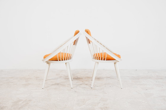 Image 1 of Yngve Ekström Mod.Circle Coppia di Poltroncine Design Scandinavo Anni ‘60