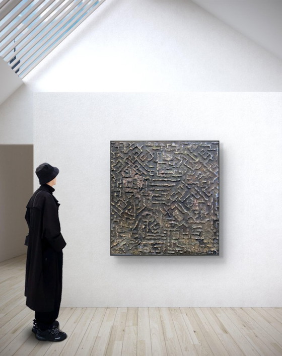 Image 1 of The Mysterious Maze – Uniek Schilderij / Wandobject