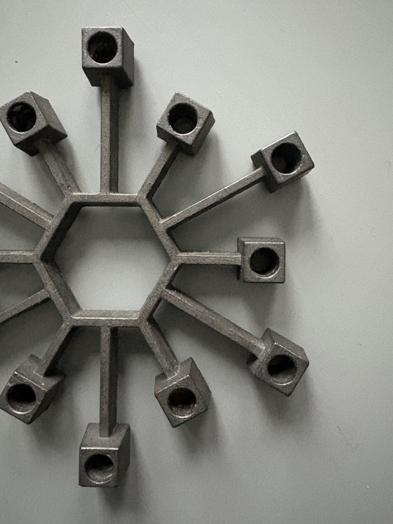 Image 1 of Danish Design 1960s cast iron candlestick