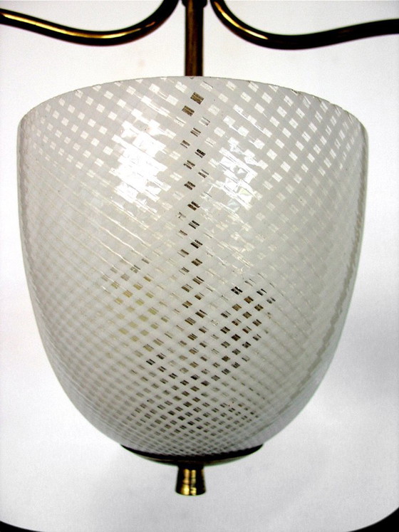 Design Tomaso Buzzi per Venini Italia Anni '30 Filigrana a Rete/Ottone Neoclassico – venini italy (photo 3 of 5)