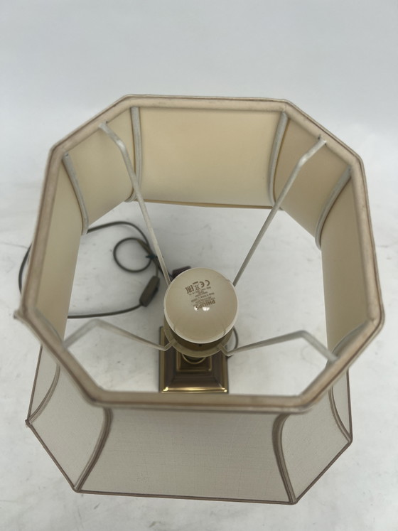 Herda Vintage Table Lamp – Metal, Textile (photo 5 of 11)