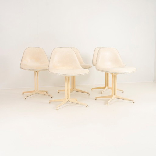 Set van 5 La Fonda-stoelen – Charles & Ray Eames voor Herman Miller