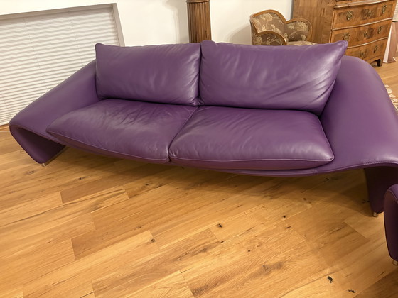 Image 1 of Set di divani in pelle