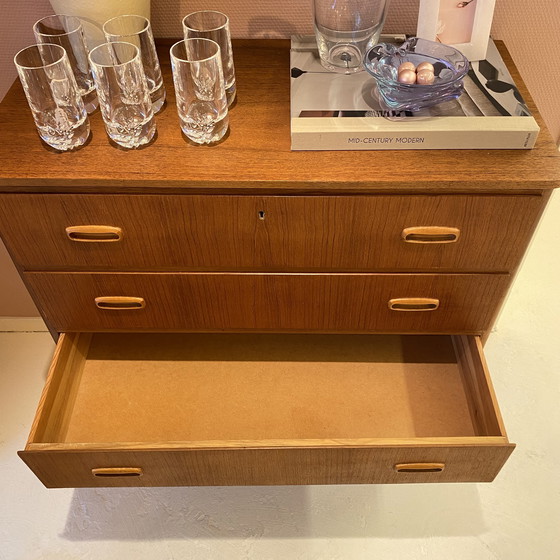 Image 1 of Swedish Teak Chest of Drawers, Years 50-60