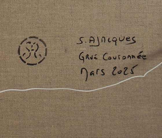 Image 1 of Kronenkranich Öl auf Leinwand