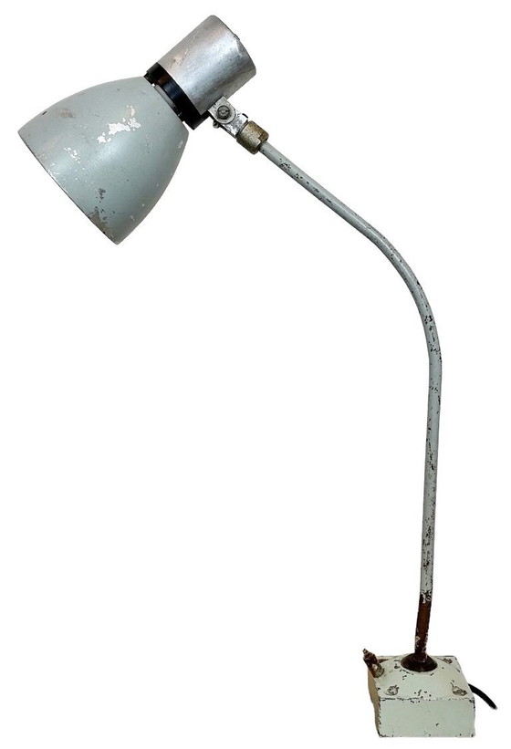 Image 1 of Grey Industrial Table Lamp from Elektrosvit, 1970s
