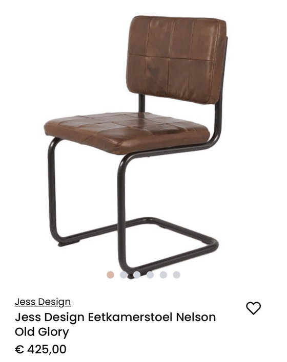 Image 1 of Eetkamer stoelen Jess design