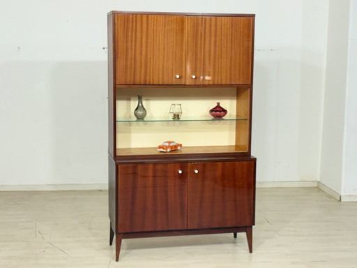 Vetrina vintage, credenza, mobile da soggiorno, stile moderno di metà secolo