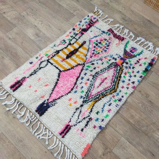 Image 1 of Colorful Moroccan Berber Rug – Colorful Berber Carpet | 140 × 105 cm