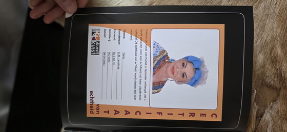 Image 1 of Painting by C.M. Leushuis - Torso (including certificate)