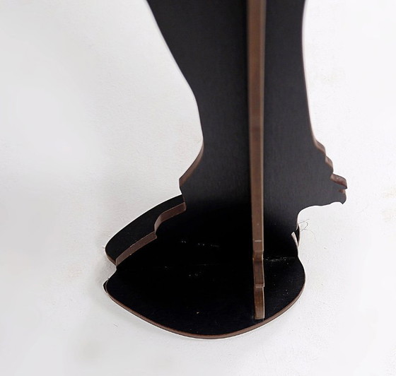 Image 1 of Mobile contenitore da parete Fausto "Ibex" in nero spazzolato di Ibride - Benoit Convers - Francia