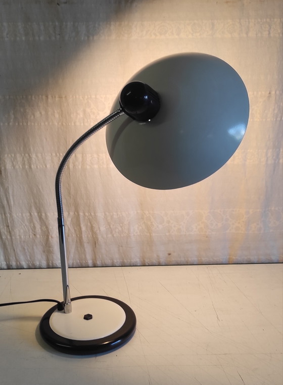 Image 1 of Articulated table lamp in beige and chrome metal - mid-20th century