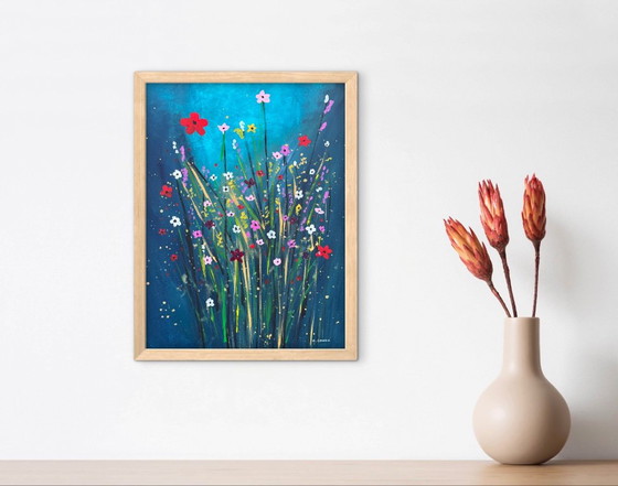 Acrylique Originale Encadrée 40x30 – Peintures et dessins, Paper (photo 6 of 9)